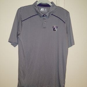 Russell University Of Central Arkansas Bears Short Sleeve Polo Shirt Men Sz Med